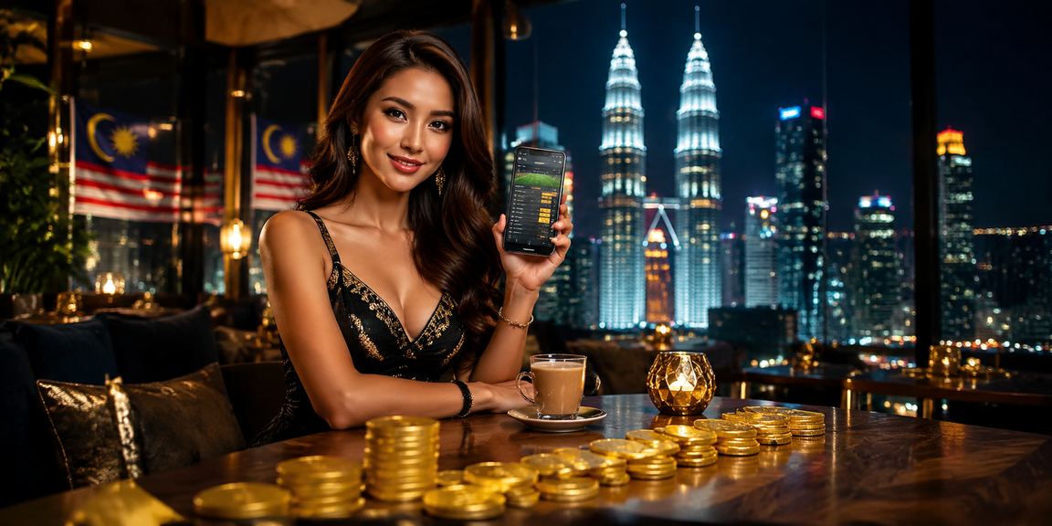 Pengguna di Kuala Lumpur mengakses platform taruhan melalui telefon